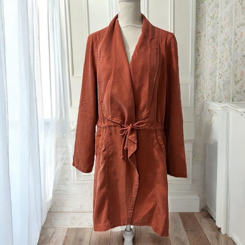 Max Jeans Rust Tencel Drawstring Long Draped Casu… - image 1